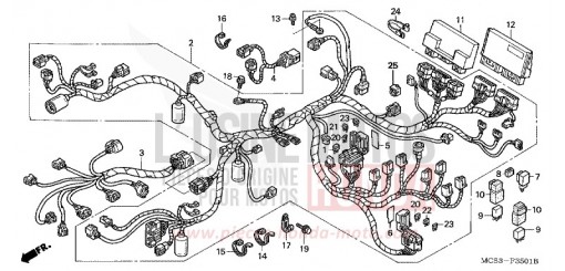 FAISCEAU DES FILS (ST1300A) ST1300A4 de 2004